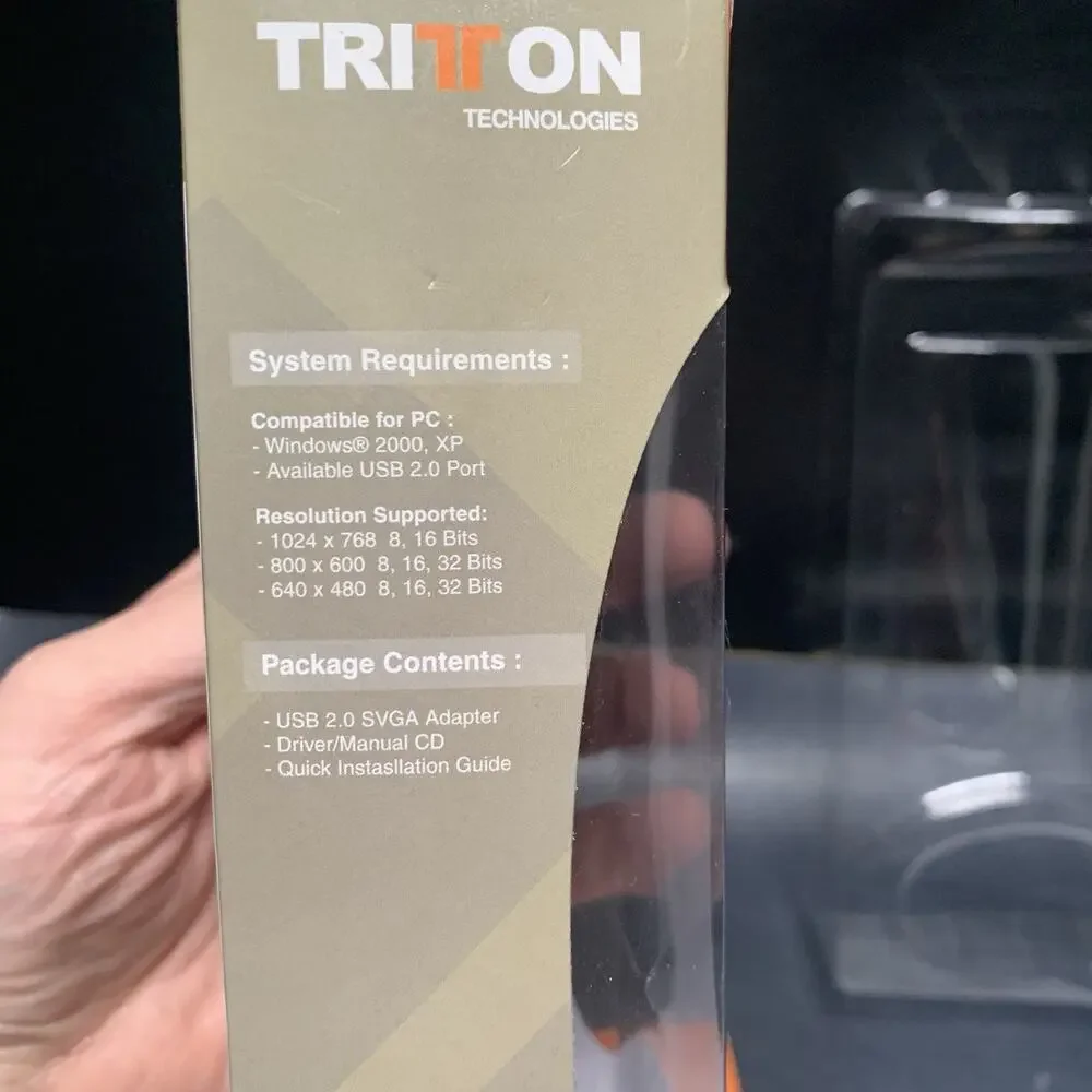 Vintage Triton USB 2.0 to SVGA Converter/Adapter TRI-UV100